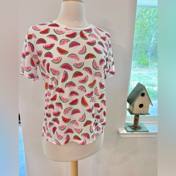 kate spade Tops - Kate Spade watermelon print t-shirt top medium